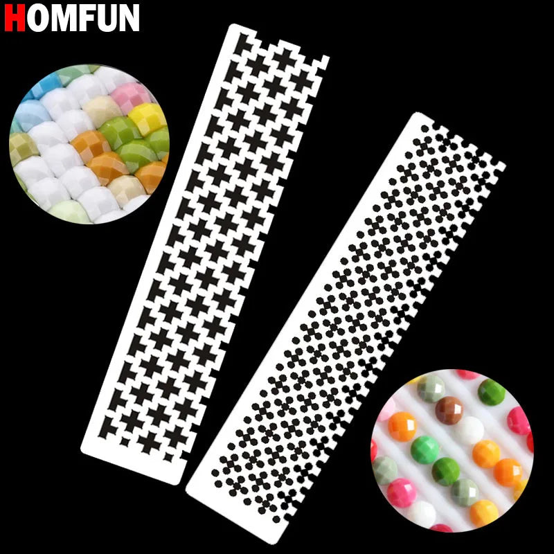 HOMFUN Stainless Steel Diamond Painting Grid Ruler