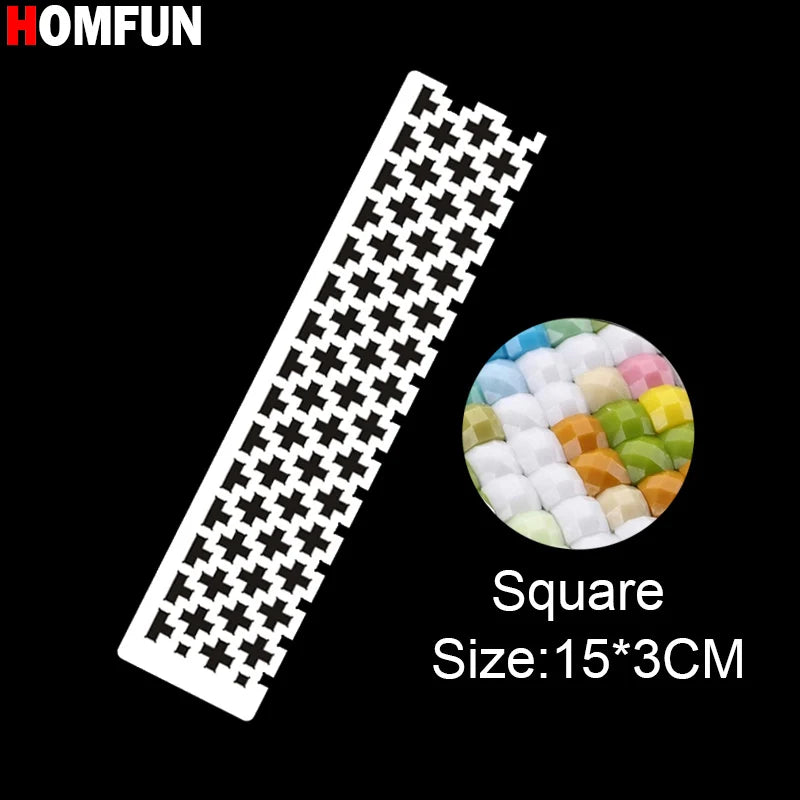 HOMFUN Stainless Steel Diamond Painting Grid Ruler