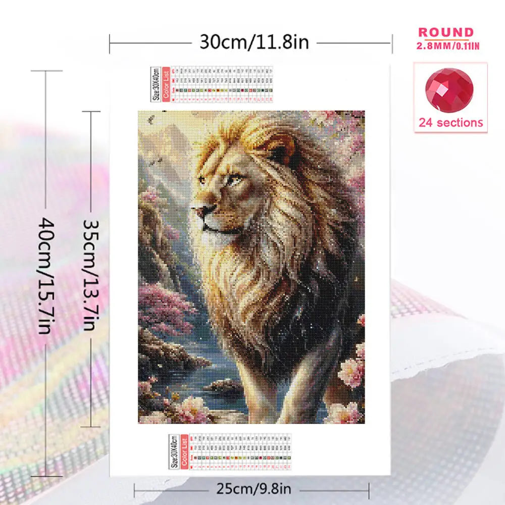Lionheart Majesty – Lion Diamond Painting Kit