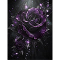 Amethyst Bloom – Purple Rose Diamond Painting Kit