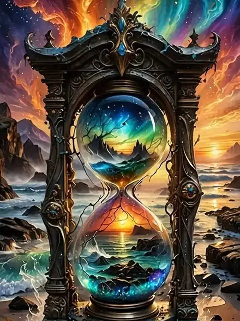 Sands of Sunset – Seaside Hourglass Diamond Painting Kit