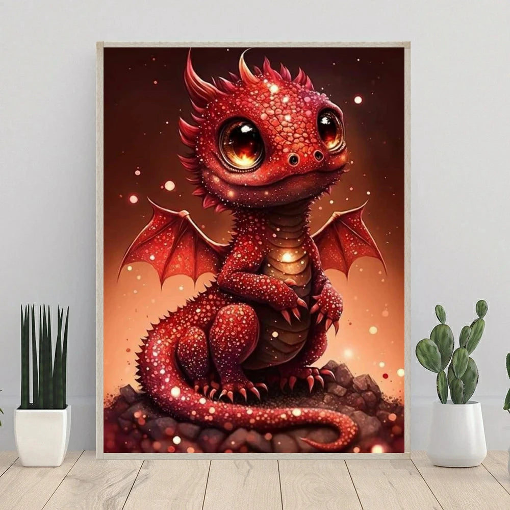 Enchanted Baby Dragons AB & Fairy Dust Diamond Painting Collection
