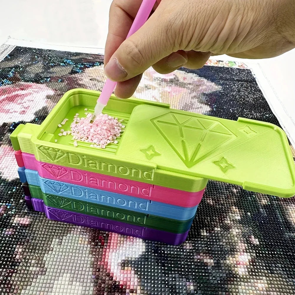 SlideStore Diamond Painting Tray with Sliding Cover