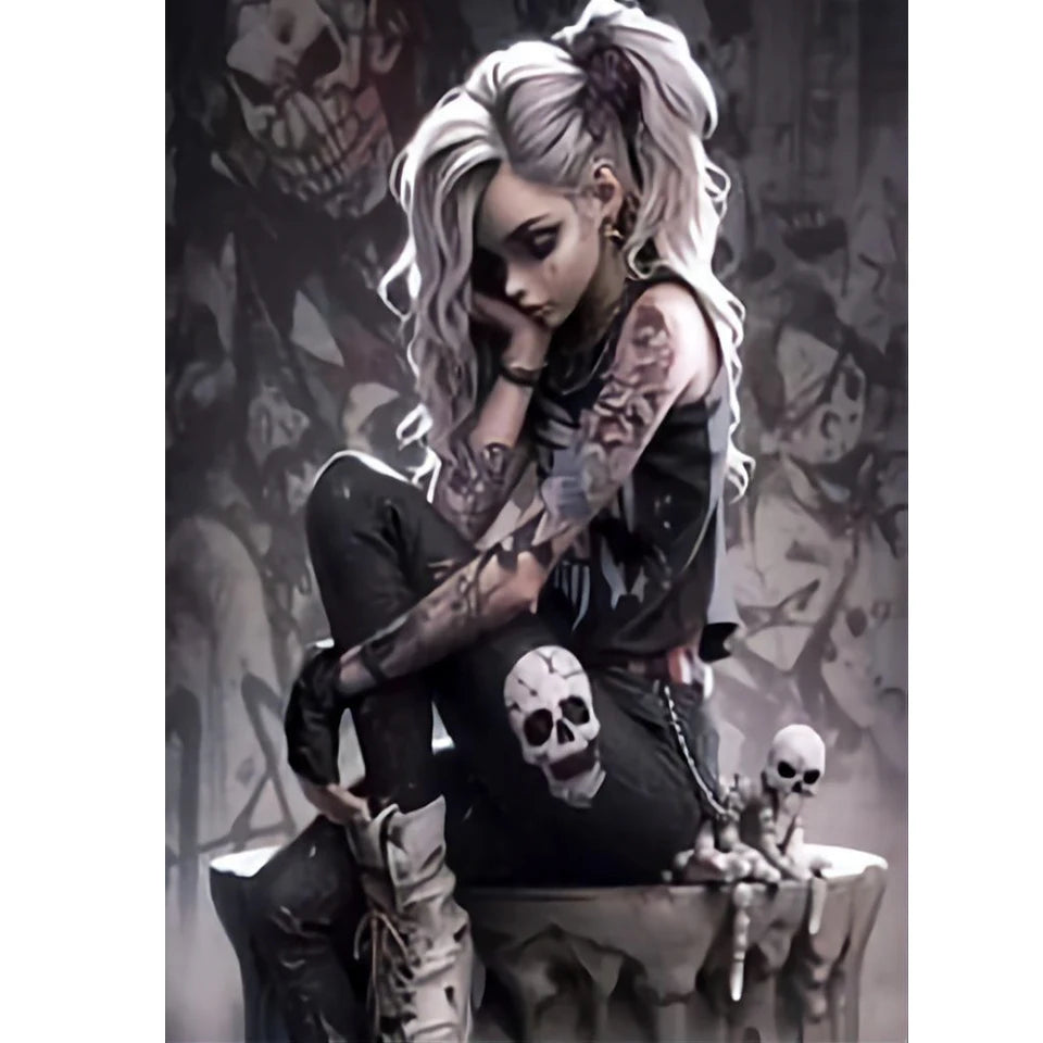 Beautifully Macabre – Gothic Portrait Diamond Painting Collection