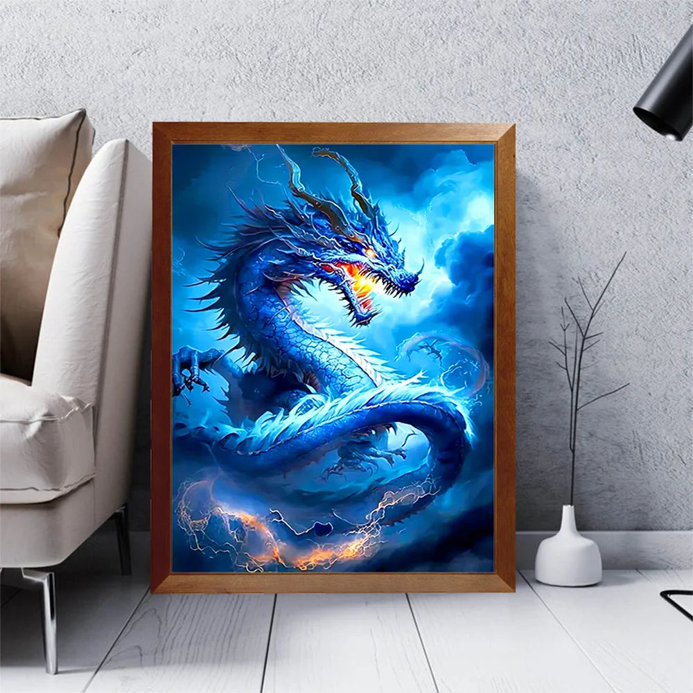 Dragon Whispers – Round-Drill Diamond Painting Kit