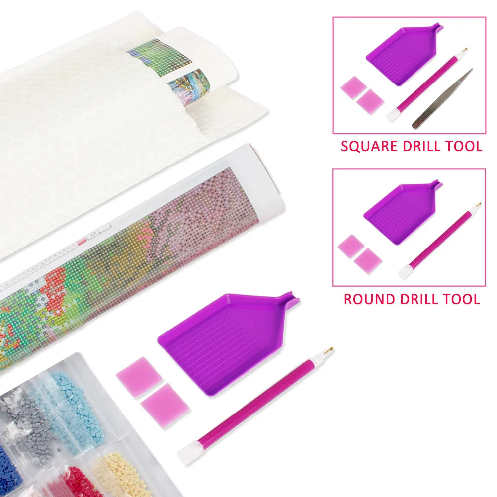 Gothic Girl & Skull Diamond Painting Kit