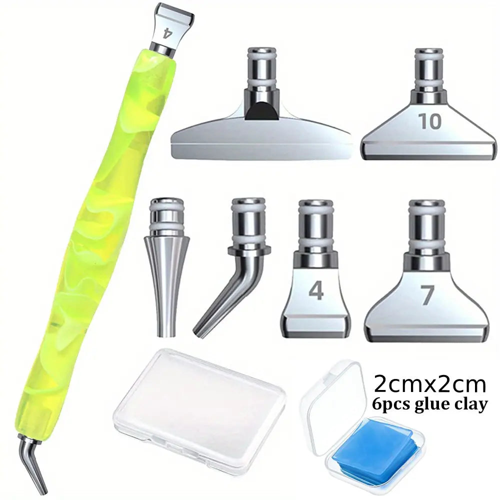 SparkCraft Resin Diamond Painting Pen & Metal Tip Set