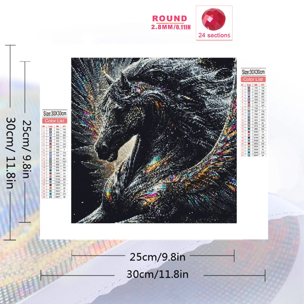 Obsidian Dream Horse Diamond Painting Kit