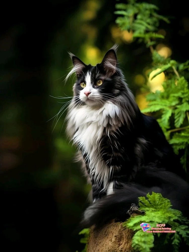Majestic Maine Coons – Cat Diamond Painting Collection
