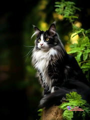 Majestic Maine Coons – Cat Diamond Painting Collection artwork design C2173-2