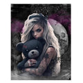 Dark Companions – Gothic Girl & Teddy Collection Diamond Painting Kit
