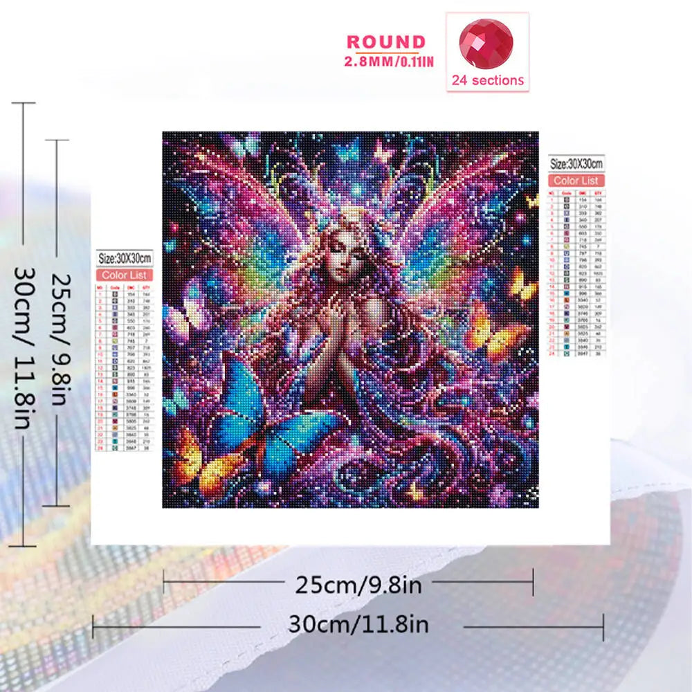 Butterfly Reverie Fairy Diamond Painting Kit