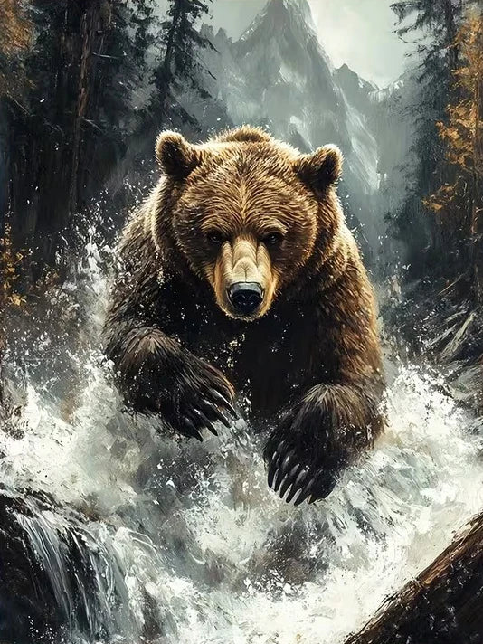 Wilderness Guardian – Bear Diamond Painting Kit