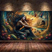 Forest Reverie – Woman & Horses Diamond Painting Collection artwork design EMG14011