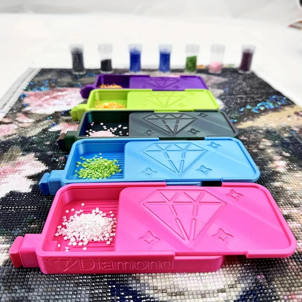 SlideStore Diamond Painting Tray with Sliding Cover