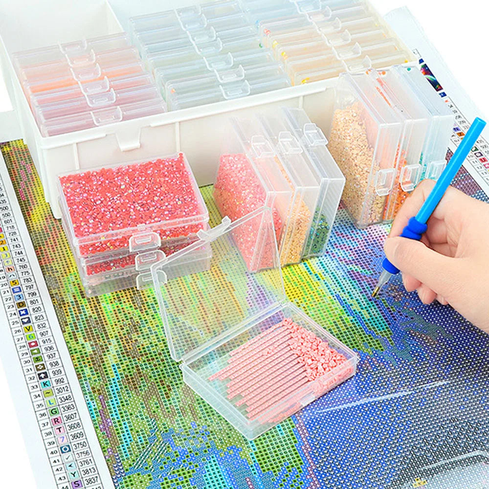ColorStation 30-Piece Diamond Painting Tray Set