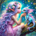 Dragon Whisper – Fairy & Dragon Diamond Painting Kit