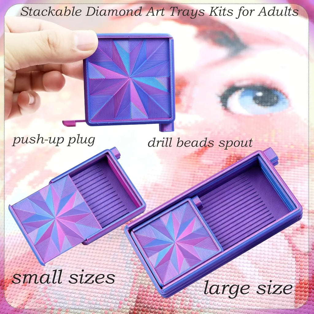 Sort & Stack – 3-in-1 Diamond Painting Tray Set