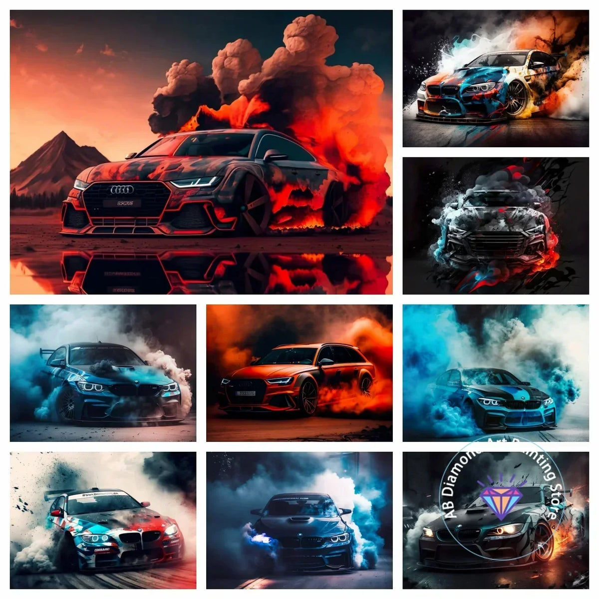 Street Legends – Racing Car Diamond Painting Collection