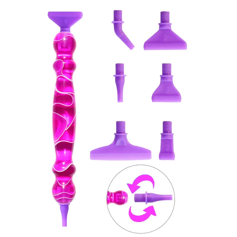 TwistTip Resin Diamond Painting Pen – Metal or Plastic Tip Options