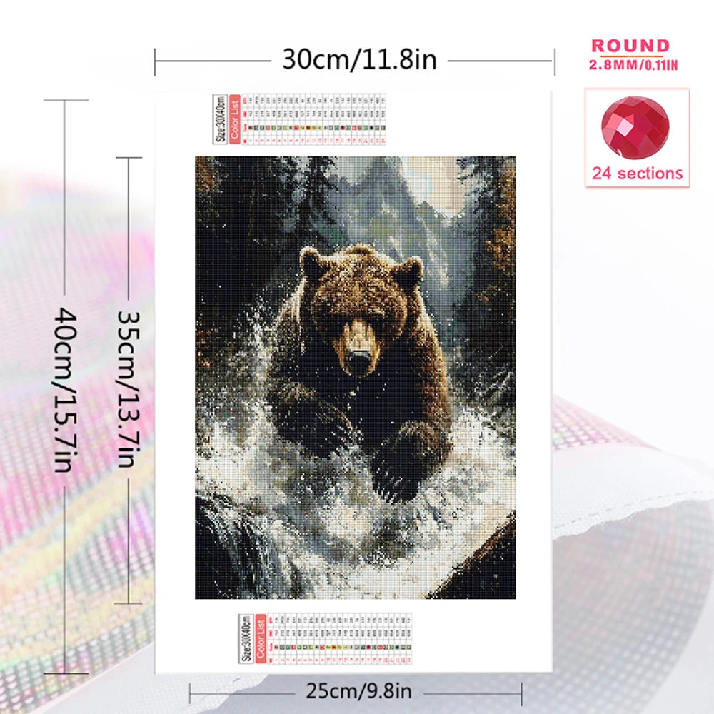 Wilderness Guardian – Bear Diamond Painting Kit