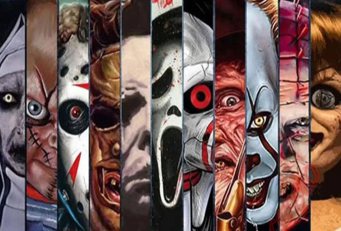 Fright Night Horror Collage Diamond Painting Collection – 6 Designs