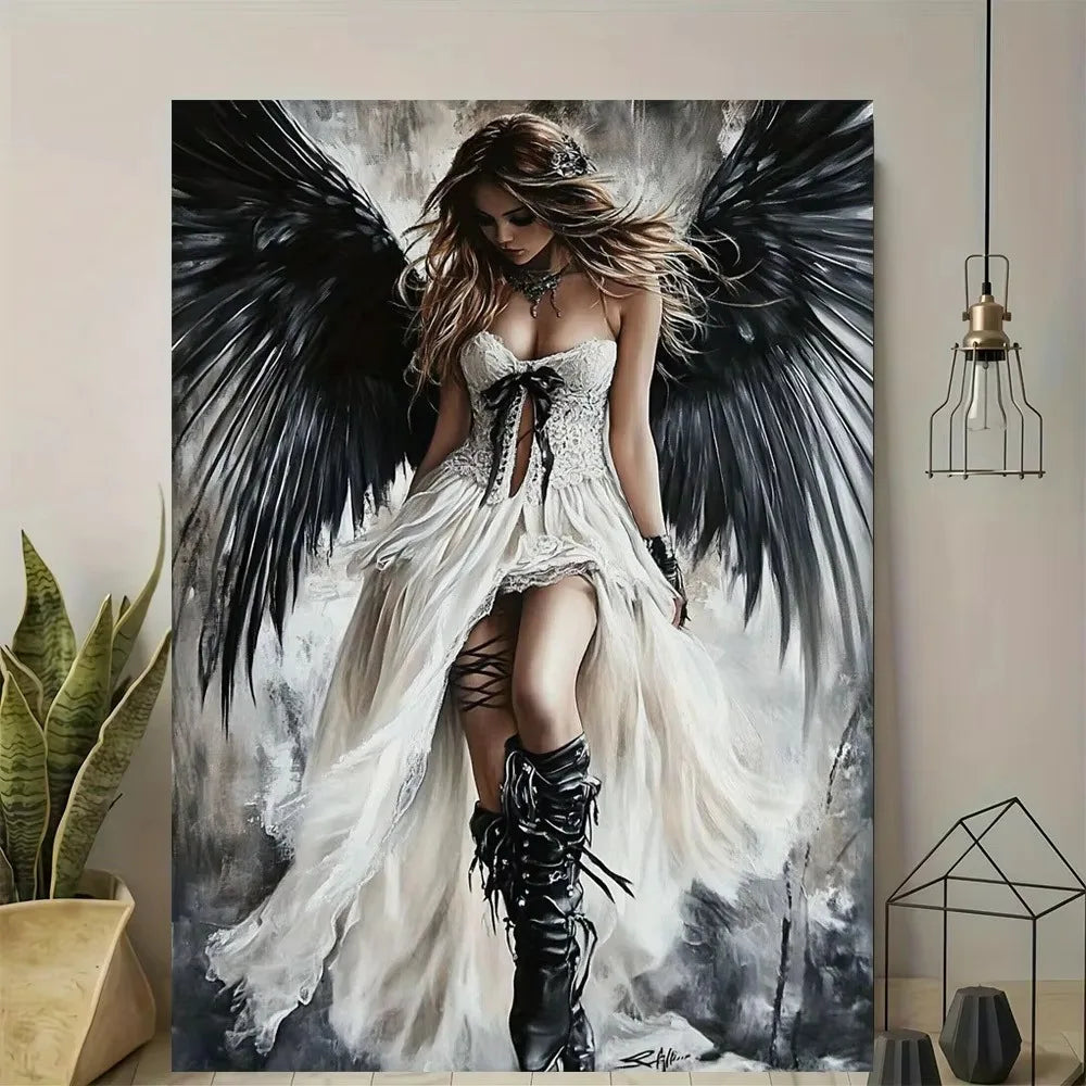 Nocturne Angel – Gothic Diamond Painting Kit