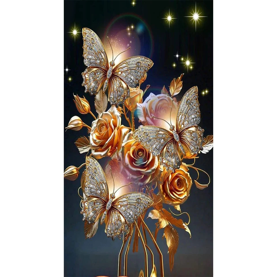 Floral Tapestry – Panoramic Flower Diamond Painting Collection