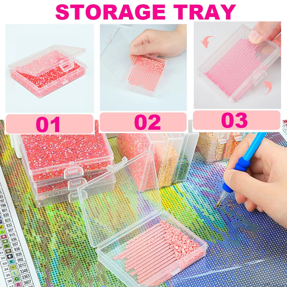 ColorStation 30-Piece Diamond Painting Tray Set