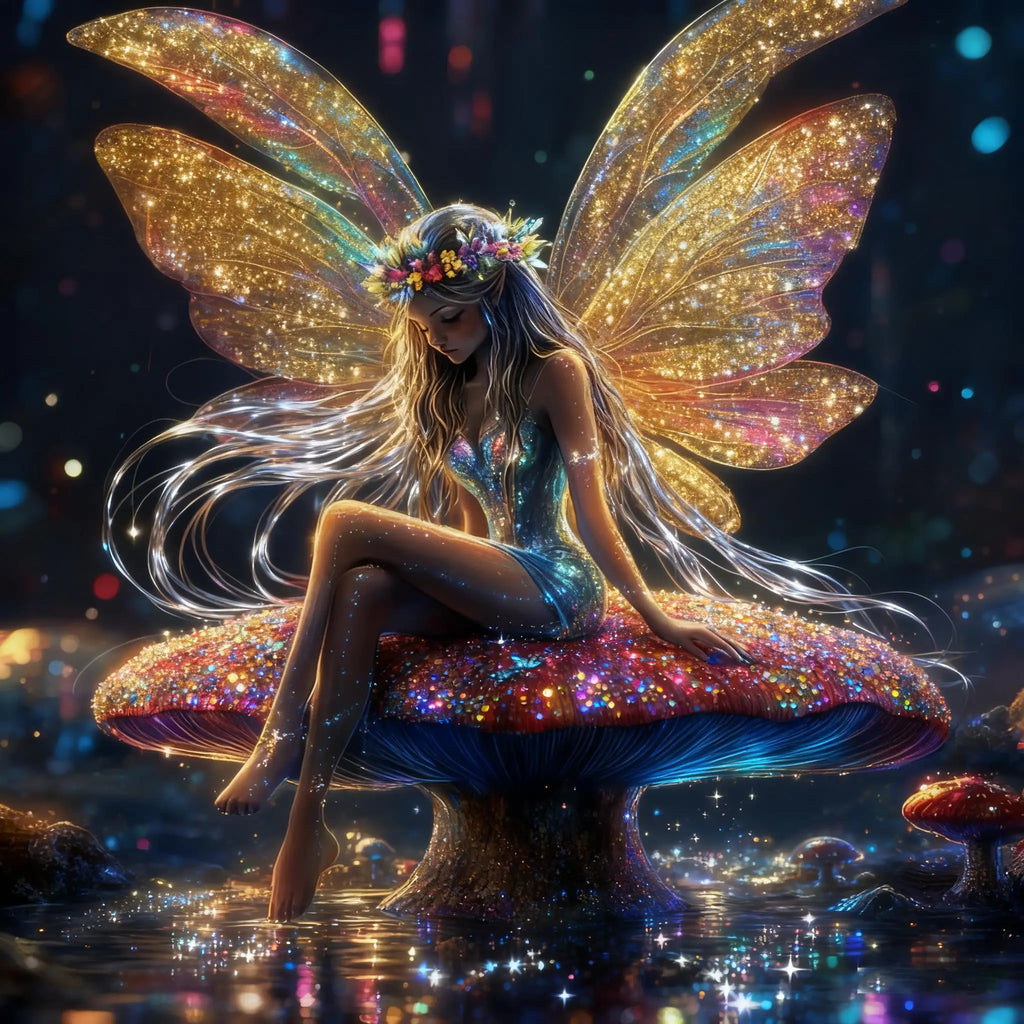 Gossamer Glow – Butterfly Fairy Diamond Painting Kit
