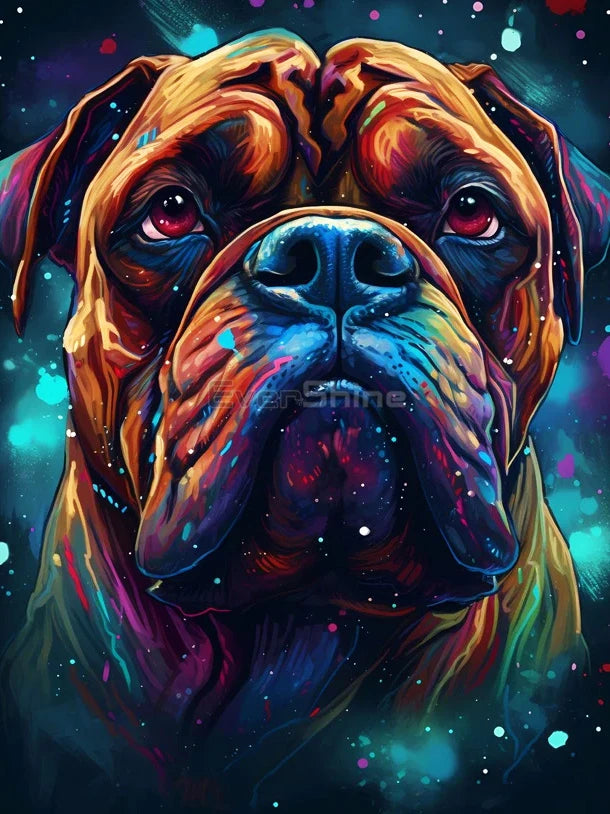 Neon Paws Dog Collection Diamond Painting Kit