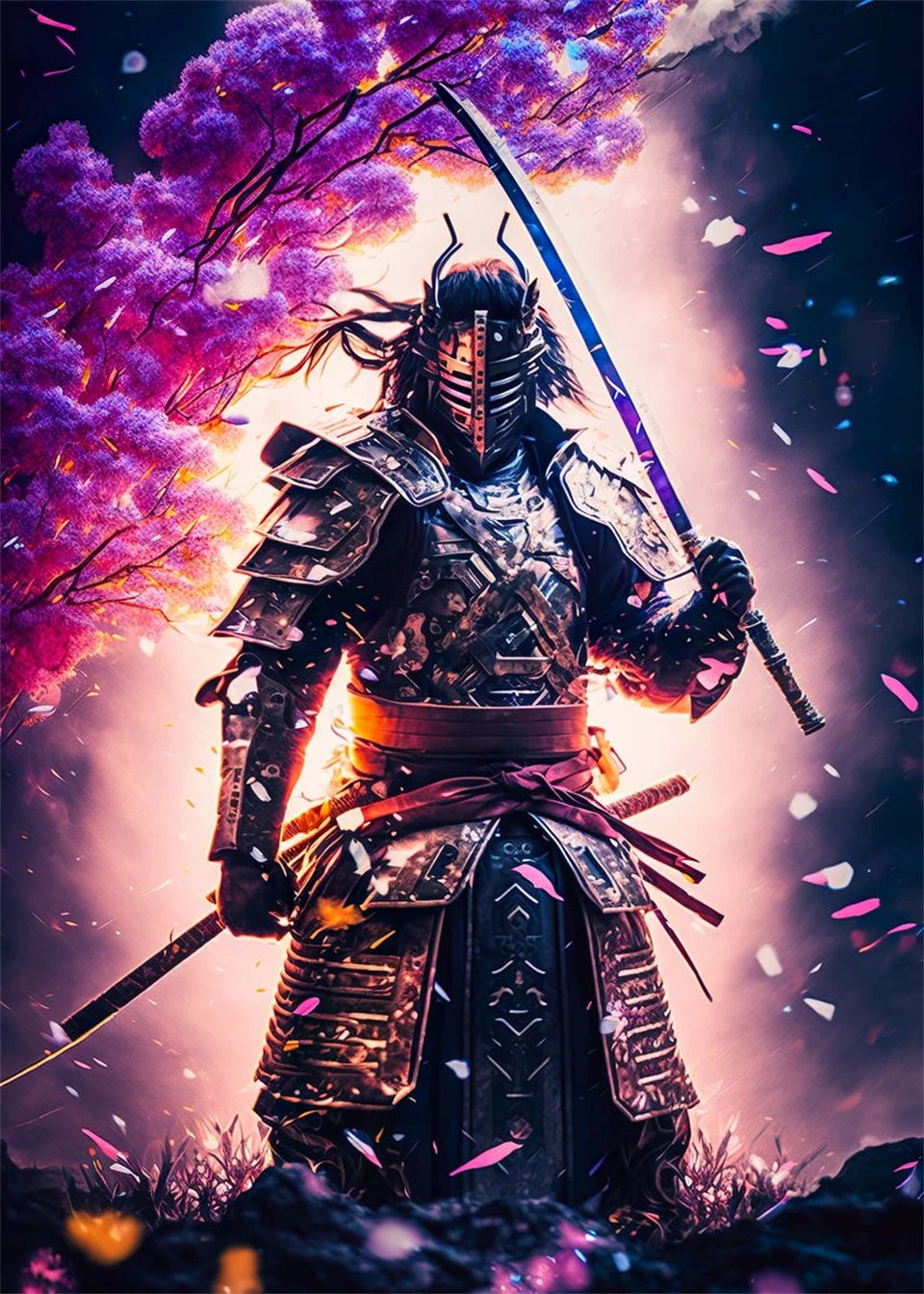 Sakura Warriors – 120-Color Diamond Painting Collection