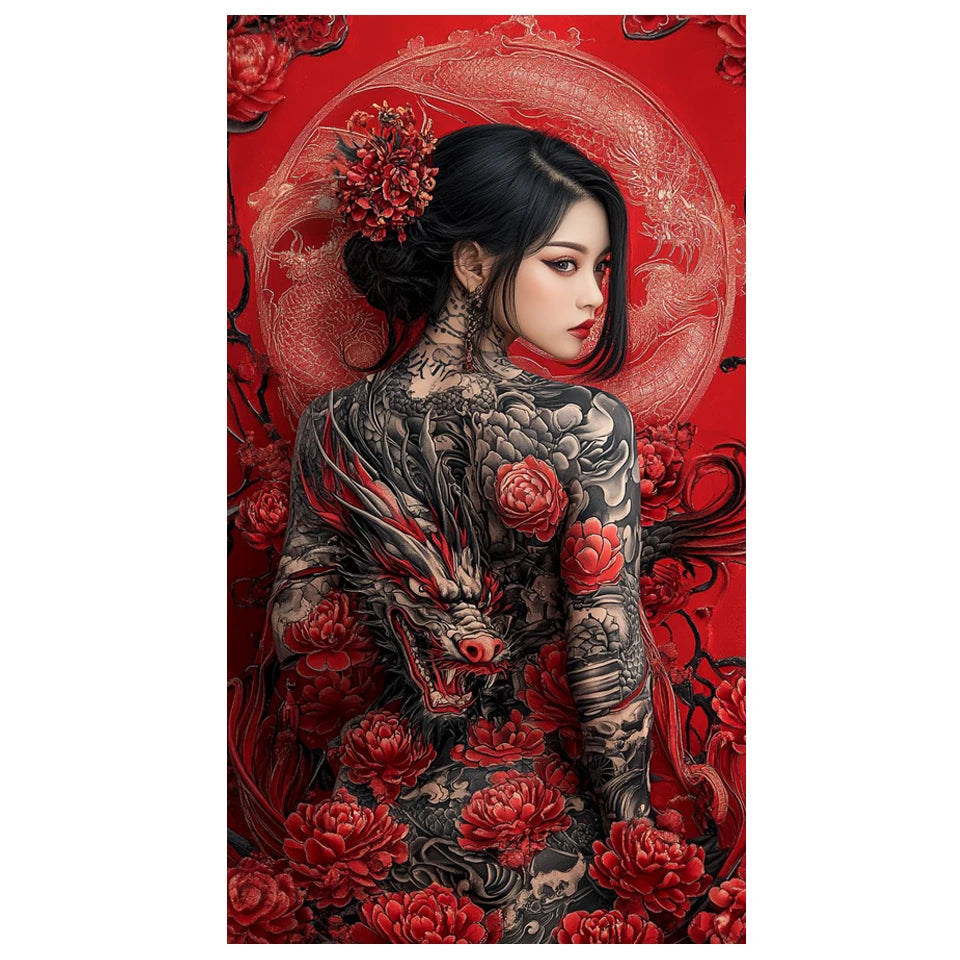 Sakura & Dragons – Japanese Fantasy Diamond Painting Collection