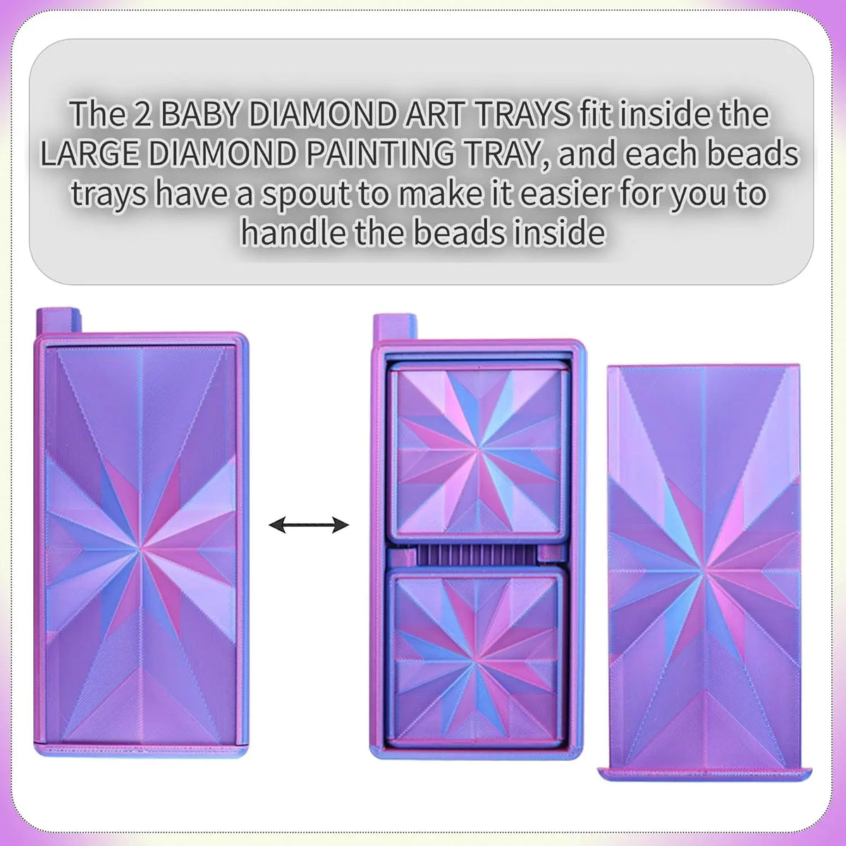 Sort & Stack – 3-in-1 Diamond Painting Tray Set