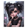 Dark Companions – Gothic Girl & Teddy Collection Diamond Painting Kit