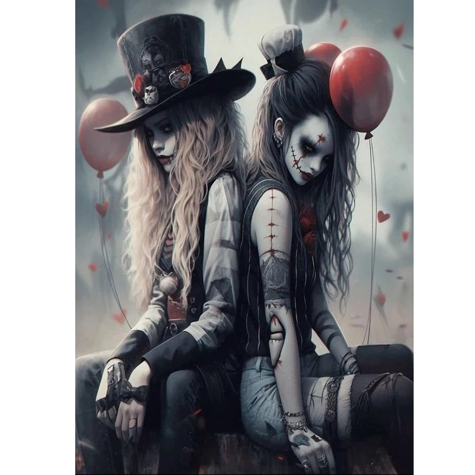 Beautifully Macabre – Gothic Portrait Diamond Painting Collection