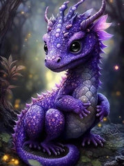 Enchanted Baby Dragons AB & Fairy Dust Diamond Painting Collection artwork design HKQTA240-19
