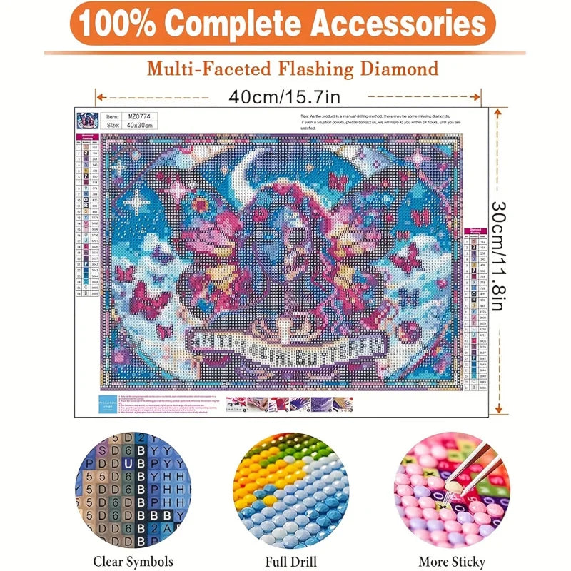 Anti-Social Butterfly Skeleton Diamond Painting Kit