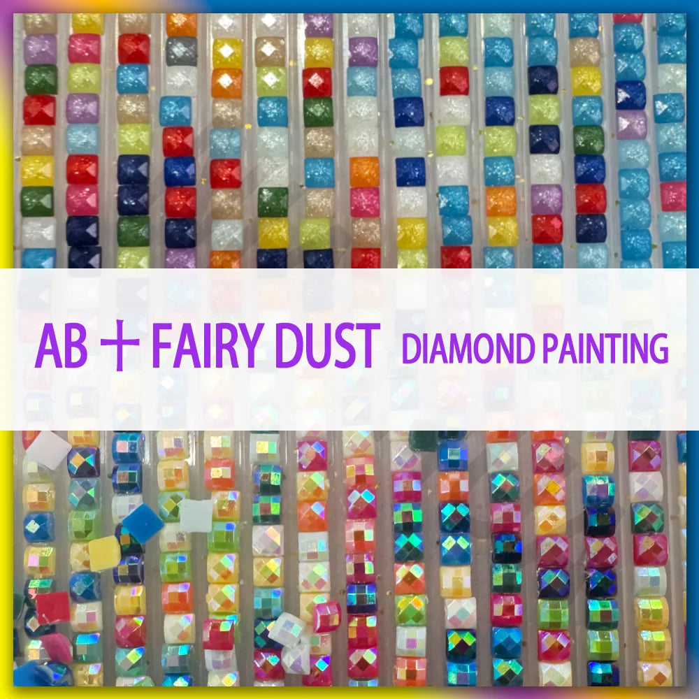 Neon Horsepower – AB & Fairy Dust Car Diamond Painting Collection