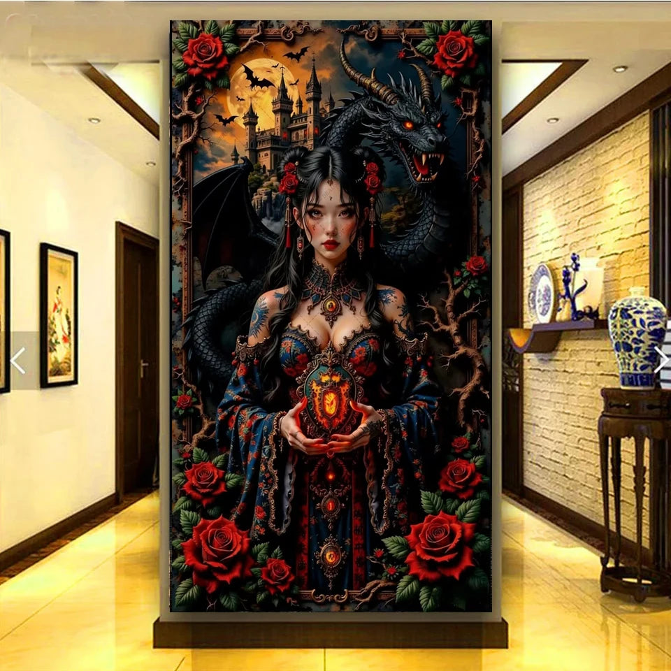 Rosebound Guardians Collection Diamond Painting Kit