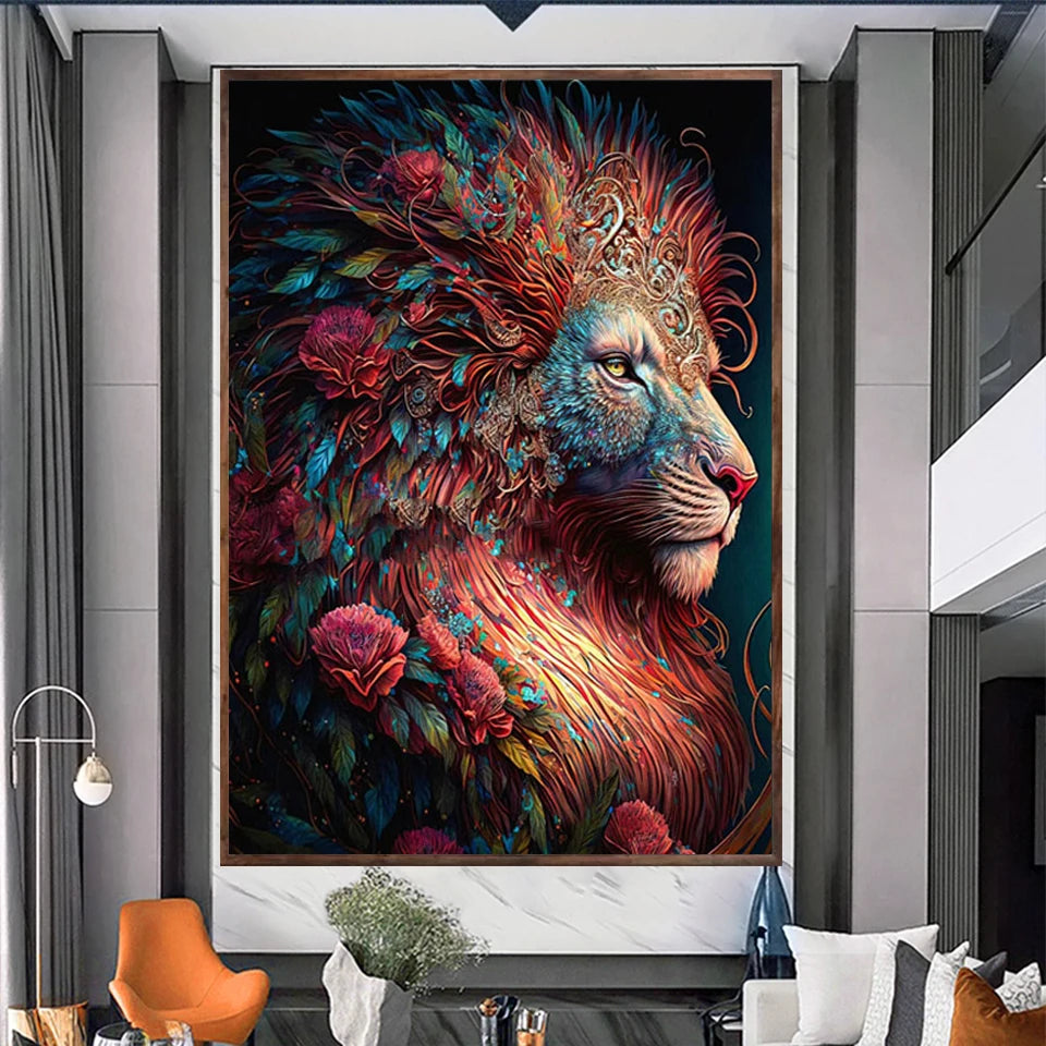 Regal Lion Fantasy Collection Diamond Painting Kit