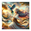 Avian Companions – Woman & Bird Diamond Painting Collection