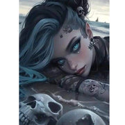 Beautifully Macabre – Gothic Portrait Diamond Painting Collection artwork design MX1233