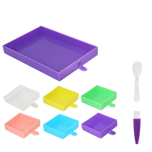 Botanical Spark – Resin Diamond Painting Pens &amp; Tray — Tray included in Violet Cascade – AB &amp; Fairy Dust Bundle
