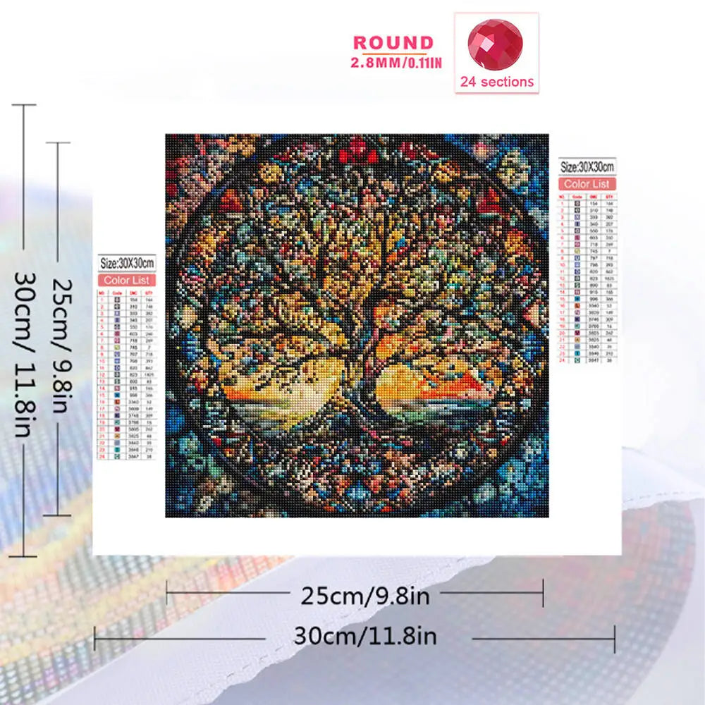 Abstract Tree Landscape Diamond Painting Kit