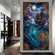 Enchanted Voyage – Fantasy Sailing Diamond Painting Collection artwork design J5898-3