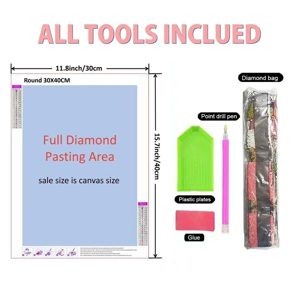 Dark Enchantment Diamond Painting Kit – Round Drills