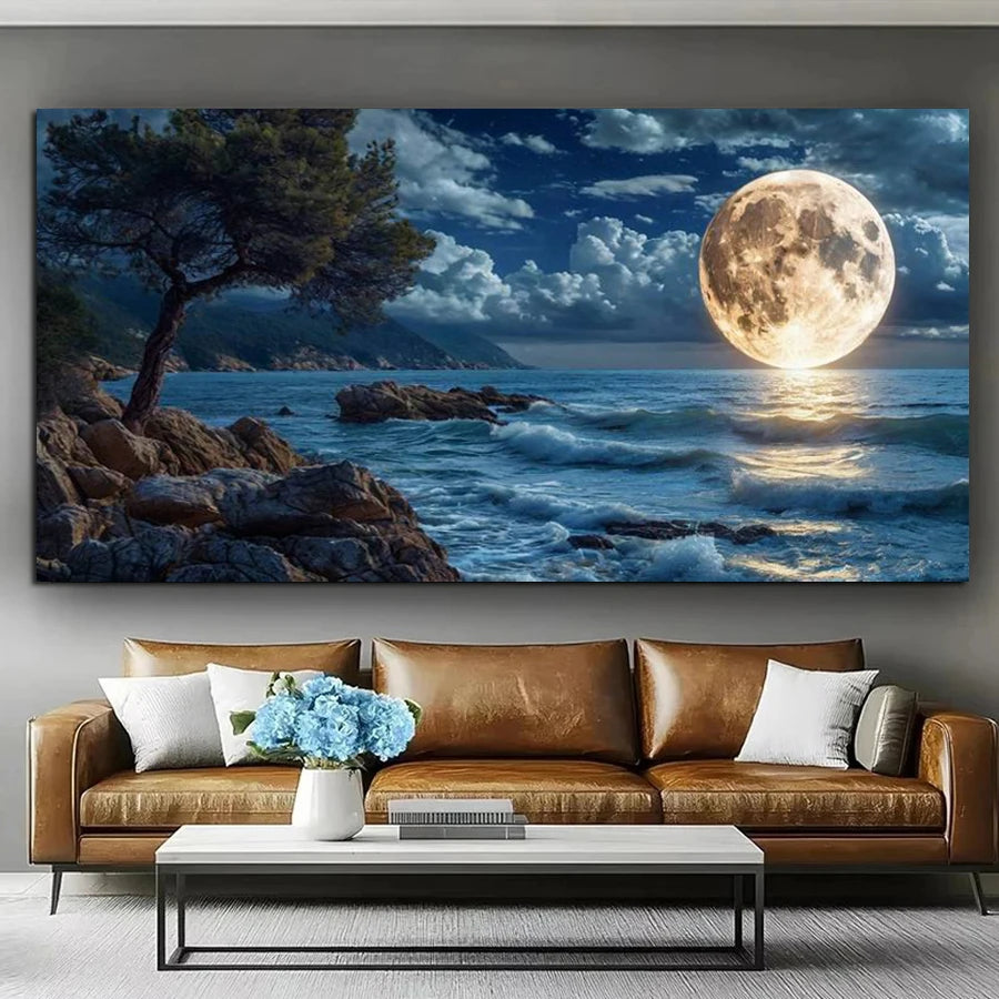 Moonlit Waters – Lake Landscape Diamond Painting Collection