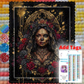 Roses of the Afterlife – 120-Color AB & Fairy Dust Diamond Painting Kit