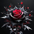 Crimson Thorn – Rose Diamond Painting Kit